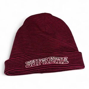 Supreme Black and Pink Striped Knit